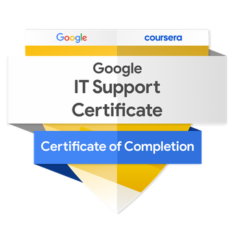 Google IT Support Professional Certificate badge